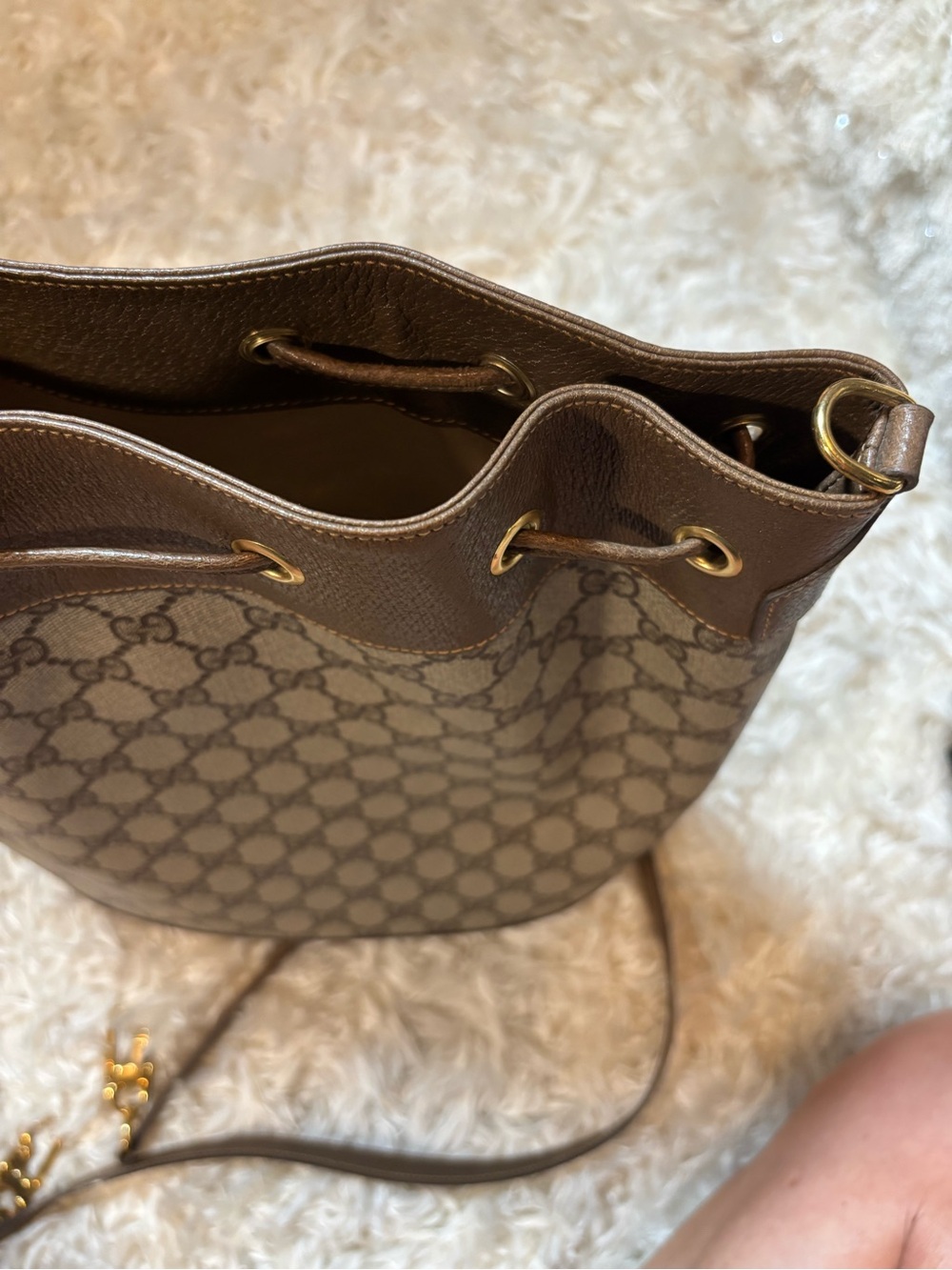 Vintage Gucci GG Supreme/Plus Bucket Bag-Deadstock Condition-Never Carried - Picture 11 of 16